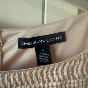American Living Soft Beige Blouse